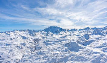 Vue sur le domaine skiable de Val Thorens
