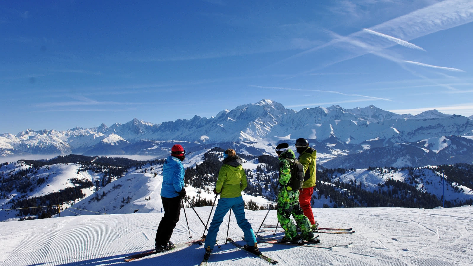 Journée ski au soleil à La Giettaz