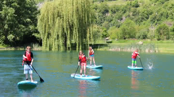 stand up paddles plan d'eau de Centron