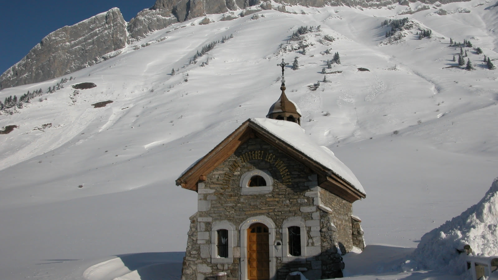 Chapelle Sainte Anne en hiver