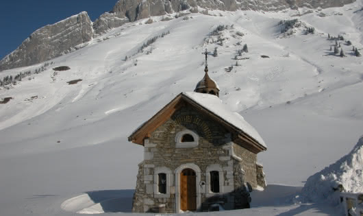 Chapelle Sainte Anne en hiver