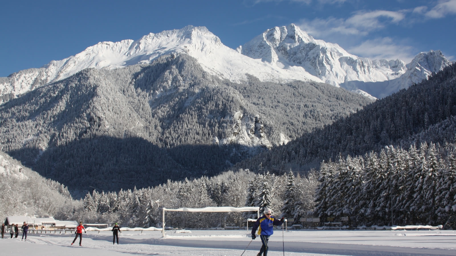 Bozel ski de fond devant Grand Bec