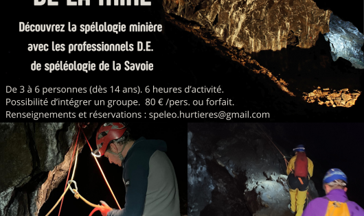 Le Grand FIlon - La traversée de la mine - Spéléologie Maurienne Belledonne