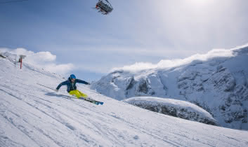 Skieur sur le secteur du Mont-Bochor
