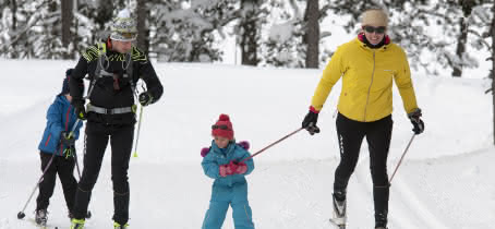 ski de fond en famille