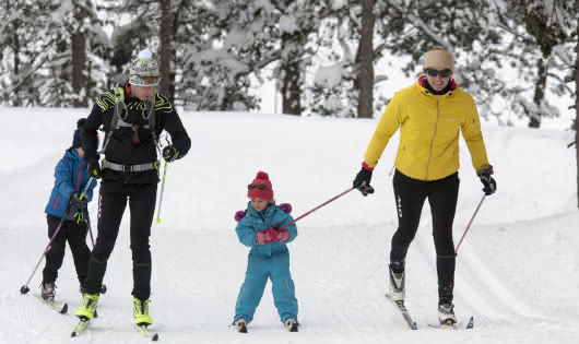 ski de fond en famille