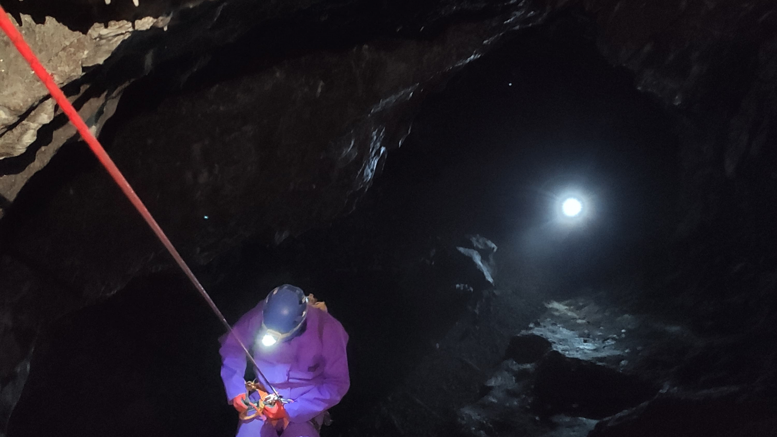 Le Grand FIlon - La traversée de la mine - Spéléologie Maurienne Belledonne