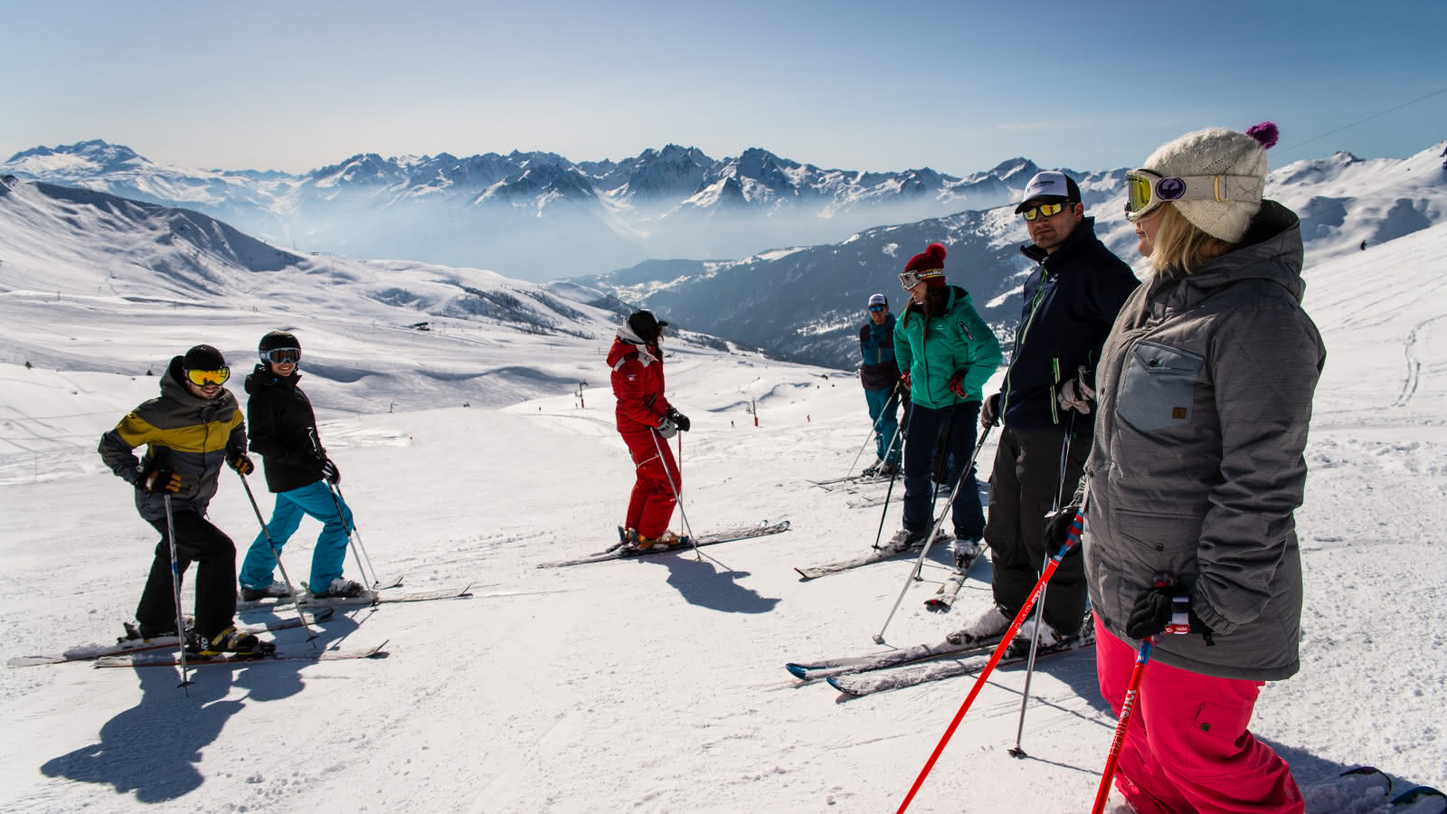 Ski entre amis sur le domaine de Saint François Longchamp