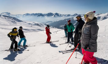 Ski entre amis sur le domaine de Saint François Longchamp
