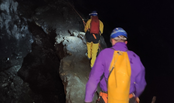 Le Grand FIlon - La traversée de la mine - Spéléologie Maurienne Belledonne