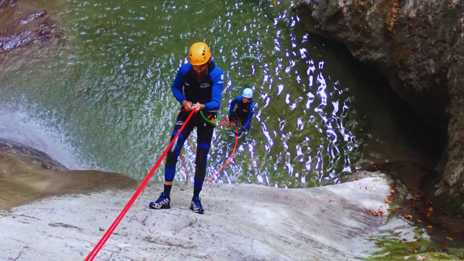 rappel canyoning
