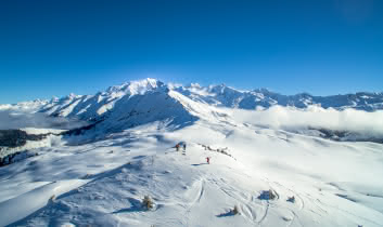 Sommet du Domaine Skiable - Vue sur le Mont-Blanc