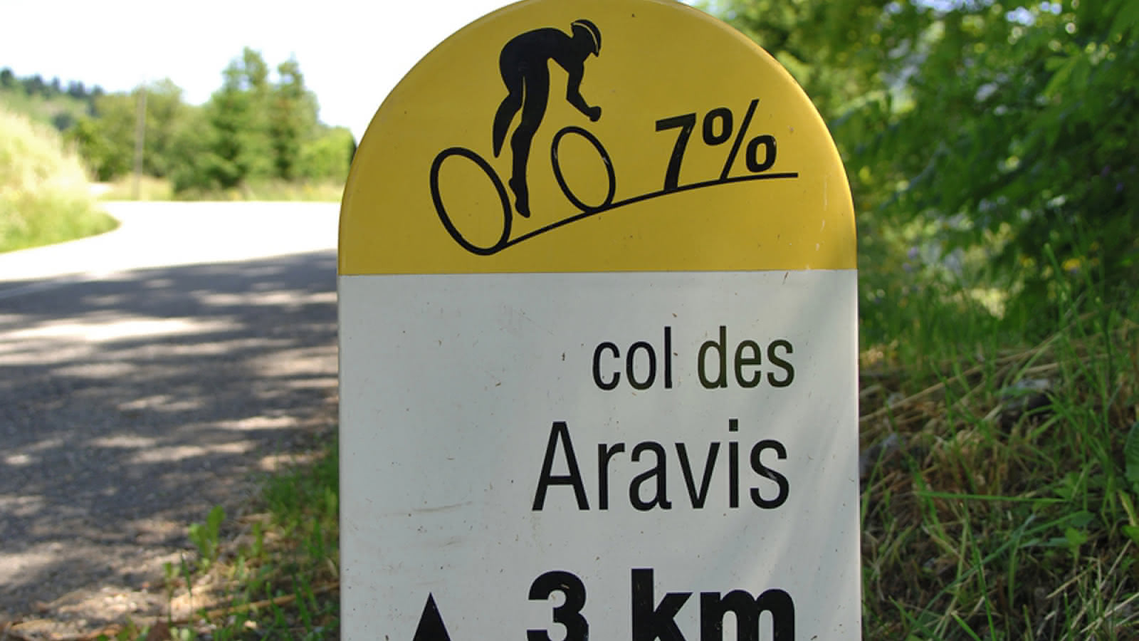 Col des Aravis - borne